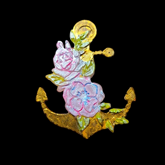 Floral Anchor Car Freshner Freshie - Picture 1 of 3